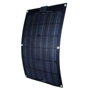 Nature Power 25 Watt Semi Flex Monocrystalline Solar Panel for 12 Volt Charging 56702