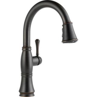 Delta Cassidy Single Handle Pull Down Sprayer Kitchen Faucet in Venetian Bronze 9197 RB DST