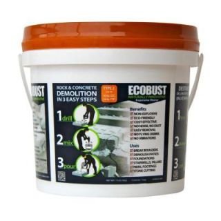 ECOBUST Concrete Cutting and Rock Breaking Non Combustive Demolition Agent. Type 2 11 lb. (50F   77F) EB211