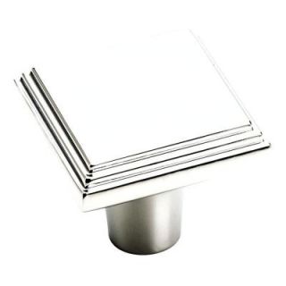 Amerock Manor 1 in. Polished Chrome Square Cabinet Knob BP26117 26