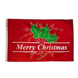 Annin Flagmakers Nyl Glo 3 ft. x 5 ft. Merry Christmas Flag 2635