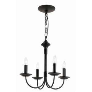 Stewart 4 Light Ceiling Rubbed Oil Bronze Incandescent Chandelier CLI WUP6216760