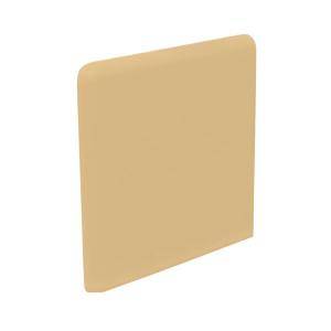 U.S. Ceramic Tile Color Collection Bright Camel 3 in. x 3 in. Ceramic Surface Bullnose Corner Wall Tile DISCONTINUED U748 SN4339 