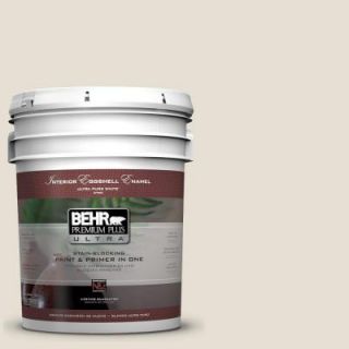 BEHR Premium Plus Ultra 5 gal. #1873 Off White Eggshell Enamel Interior Paint 275005