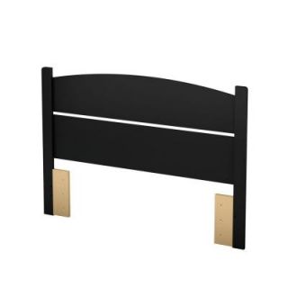 South Shore Furniture Libra Full Headboard in Pure Black 3070091