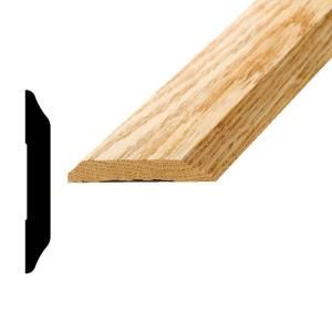 American Wood Moulding 373 OS 1/2 in. x 3 5/8 in. x 72 in. Oak Saddle Threshold Moulding 373 OS