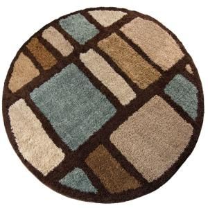 Orian Rugs Moodie Blues Brown 7 ft. 10 in. Round Area Rug 238617