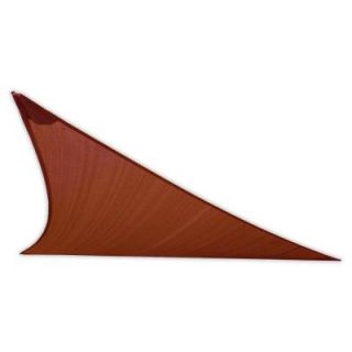 EarthCo Shade Sails 15 ft. Rust Right Triangle Patio Shade Sail with Mounting Hardware 006