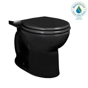 American Standard Cadet 3 FloWise Round Toilet Bowl Only in Black 3717D.001.178