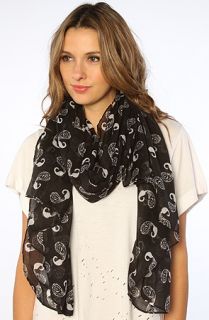 *MKL Accessories The Dancing Swan Scarf in Black