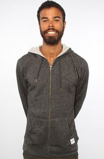 Analog The Android Zip Up Hoody in Dark Charcoal