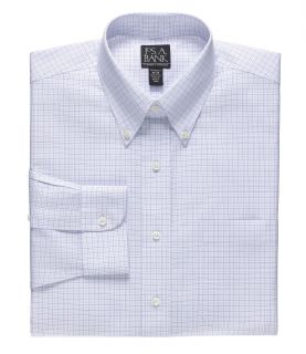 Traveler Tailored Fit Buttondown Collar Grid Dress Shirt JoS. A. Bank