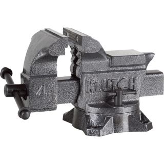 Klutch Heavy Duty Bench Vise   4 Inch W Jaw, 4 Inch Capacity