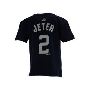 New York Yankees Derek Jeter Majestic MLB Kids Official Player T Shirt