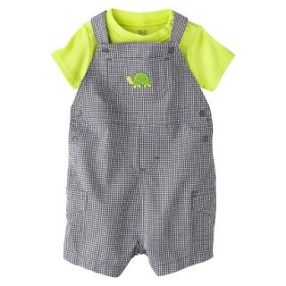 Just One YouMade by Carters Boys Shortall and Bodysuit Set   Green/Brown 6 M