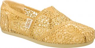 Womens Skechers BOBS Plush   Gold Slip on Shoes