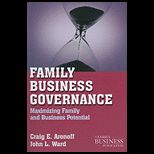 Family Business Governance Maximizing Family and Business Potential