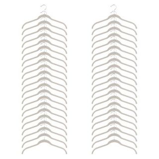 Joy Mangano Huggable Hangers 40 Pc. Shirt Hangers   White Linen