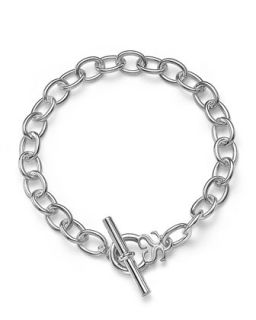 Thin Open Link Toggle Bracelet
