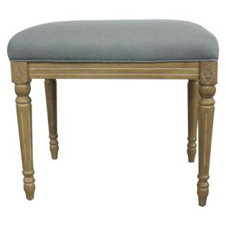 Bench Tiffany Accent Stool   Distressed White