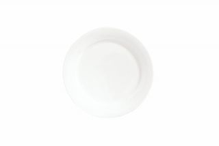 Syracuse China 11.37 in Dinner Plate w/ International Pattern & Shape, Ultra White Bone China