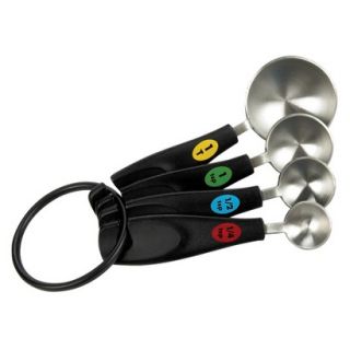 SoftWorks 4 piece Stainless Steel Measuring Spoons