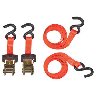 SmartStraps Padded Ratchet Tie Downs   1 Inch x 10ft. Each, 2 Pack, 3000Lb.