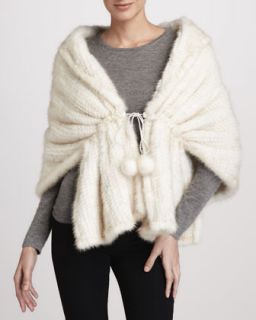 Knitted Mink Shawl