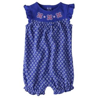 Just One YouMade by Carters Girls Ruffle Sleep Romper   Blue/White 18 M