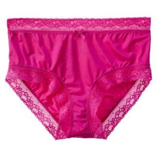 Gilligan & OMalley Womens Micro Lace Boxer Brief   Fandango Pink XL