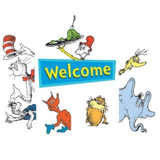 Dr. Seuss Welcome Go Arounds Door Border