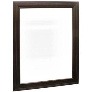 Home Decorators Collection Grafton 31 in. L x 24 in. W Framed Wall Mirror in Crimson MWY2430 CRM