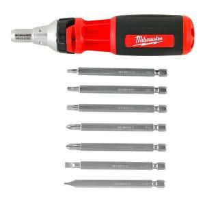 Milwaukee 10 in 1 Square Drive Ratcheting Multi Bit Driver 48 22 2302