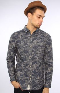 Bellfield Camo Buttondown in Blue