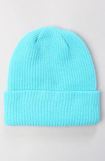 Fourstar Clothing The Anchor Label Fold Beanie in Turquoise