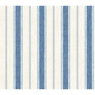 The Wallpaper Company 8 in. x 10 in. Blue and White Pinstripe Wallpaper Sample WC1282845S
