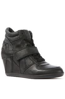 Ash Shoes Sneaker Bowie in Black Nappa Wax
