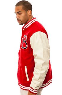 BGRT The Bullies Varsity Jacket in Cream and Red