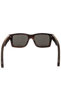 Shwood Sunglasses Haystack in East Indian Rosewood and Maple Burl Brown