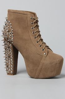 Jeffrey Campbell The Spike Shoe in Taupe Suede