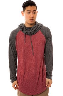 ARSNL The Lantern Hoodie in Heather Gray Maroon