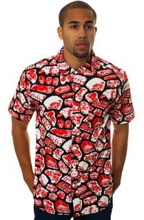 Enjoi buttondown Meat My Mom Short Sleeve in Black