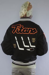 10 Deep The Titan Varsity Jacket in Black