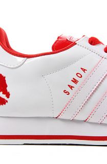 Adidas Shoe Synthetic Samoa in White and Red