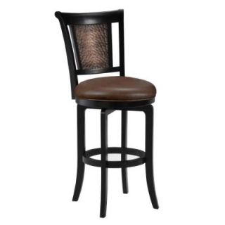 Hillsdale Furniture Cecily Swivel Bar Stool with Br0wn Vinyl   Completely KD Base 4887 830