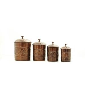 Old Dutch Antique Embossed Heritage Canister Set (4 Piece) 811