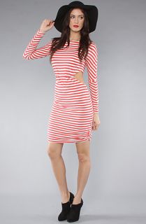 Pencey Standard The Open Back Dress in Red Stripe