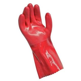 Grease Monkey Large Red PVC Cleaning Glove 23407 08
