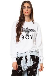 Boy London Sweatshirt Standard Eagle in White