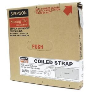 Simpson Strong Tie 20 Gauge 25 ft. Coiled Strap CS20 R